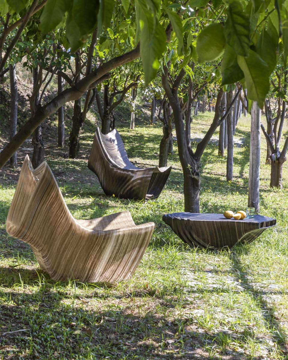 3D Printed Furniture - Chaise Short Vulcano